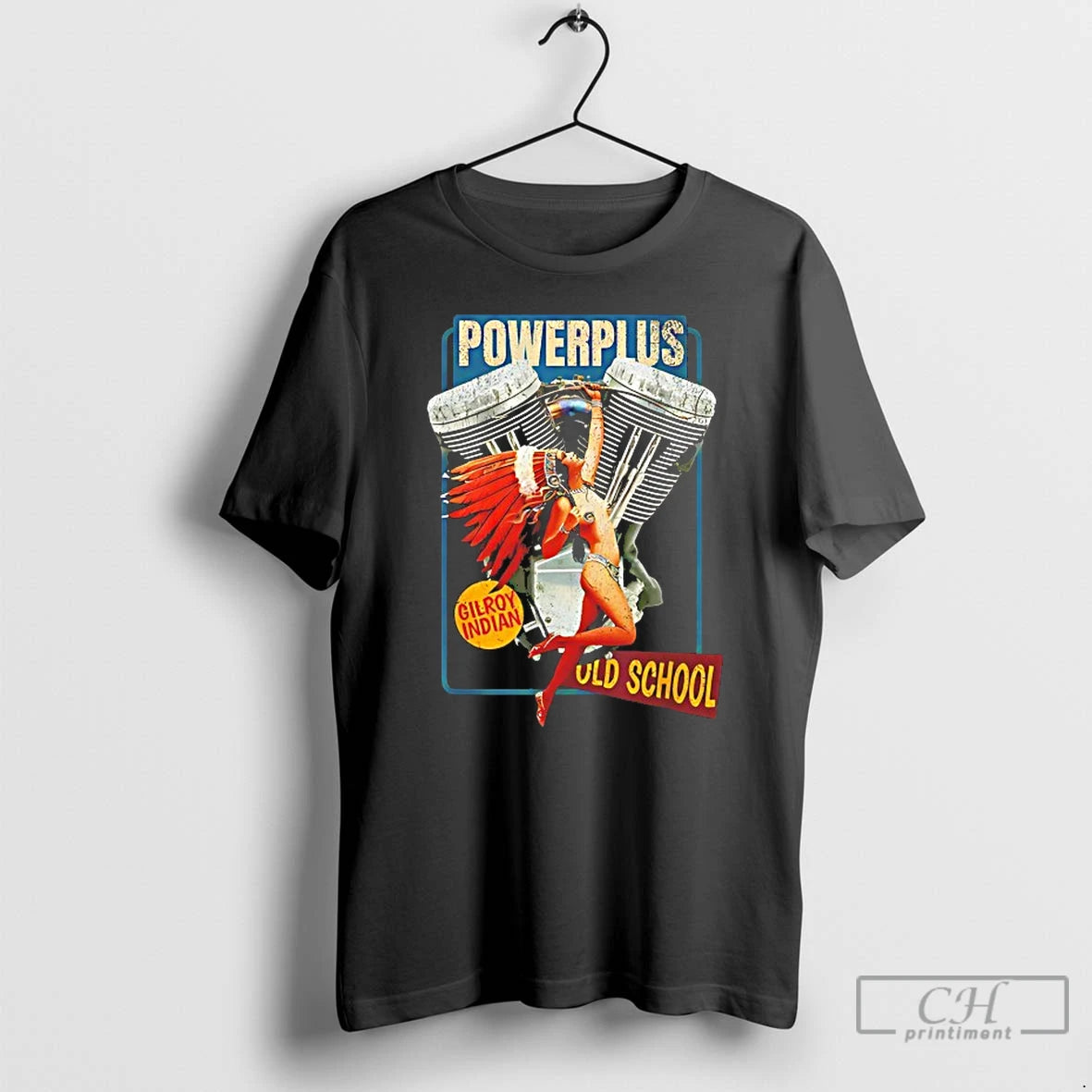 Classic Powerplus Bottlecap Gilroy Indian Old School T-Shirts, Hoodie, Sweatshirt | PopFlextees.com