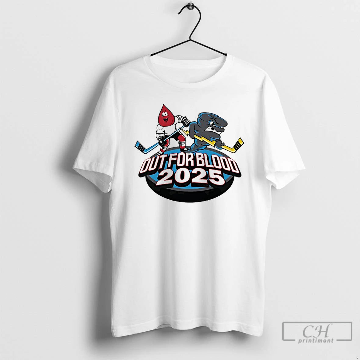 Classic Quad City Storm Hockey Out For Blood 2025 Mascot T-Shirts, Hoodie, Sweatshirt | PopFlextees.com