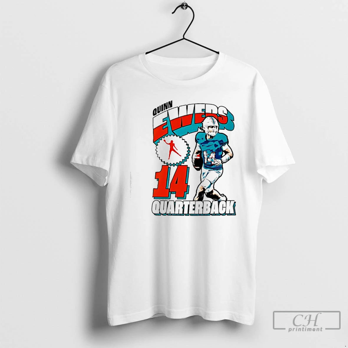 Classic Quinn Ewers Miami Dolphins 14 Quarterback T-Shirts, Hoodie, Sweatshirt | PopFlextees.com