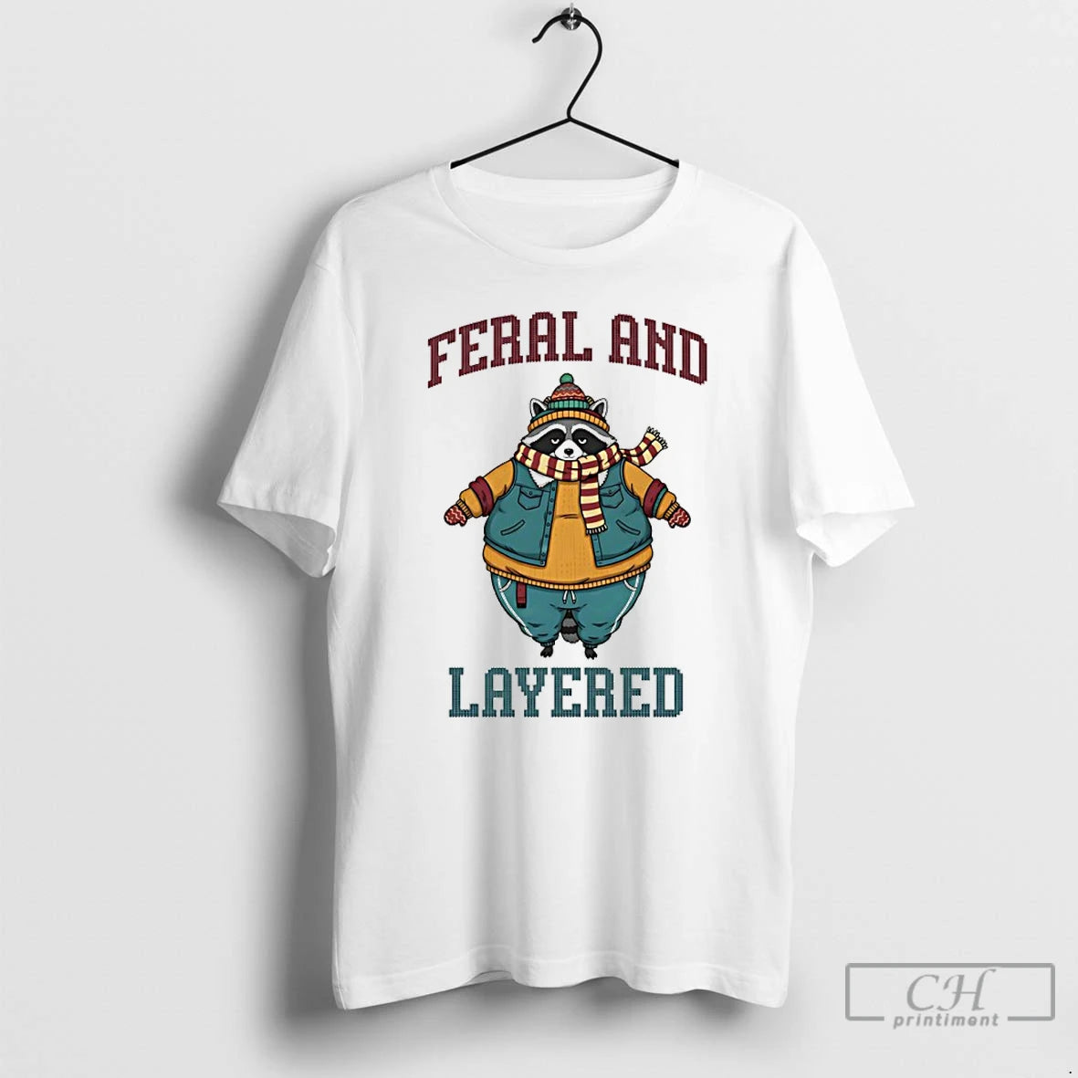 Classic Raccoon Feral And Layered T-Shirts, Hoodie, Sweatshirt | PopFlextees.com