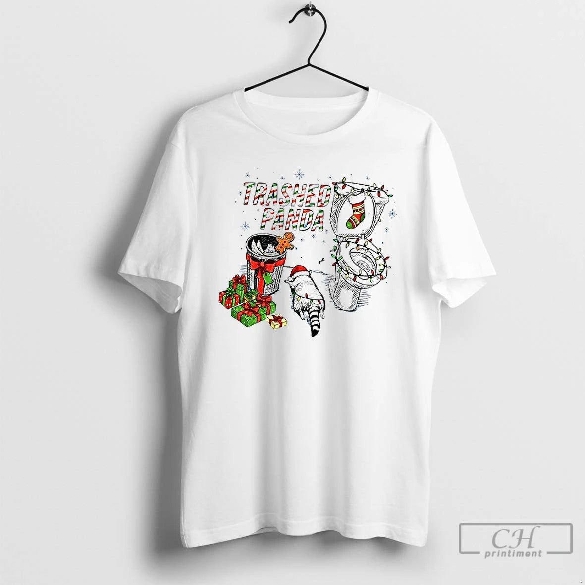 Classic Raccoon Trashed Panda Merry Christmas 2025 T-Shirts, Hoodie, Sweatshirt | PopFlextees.com