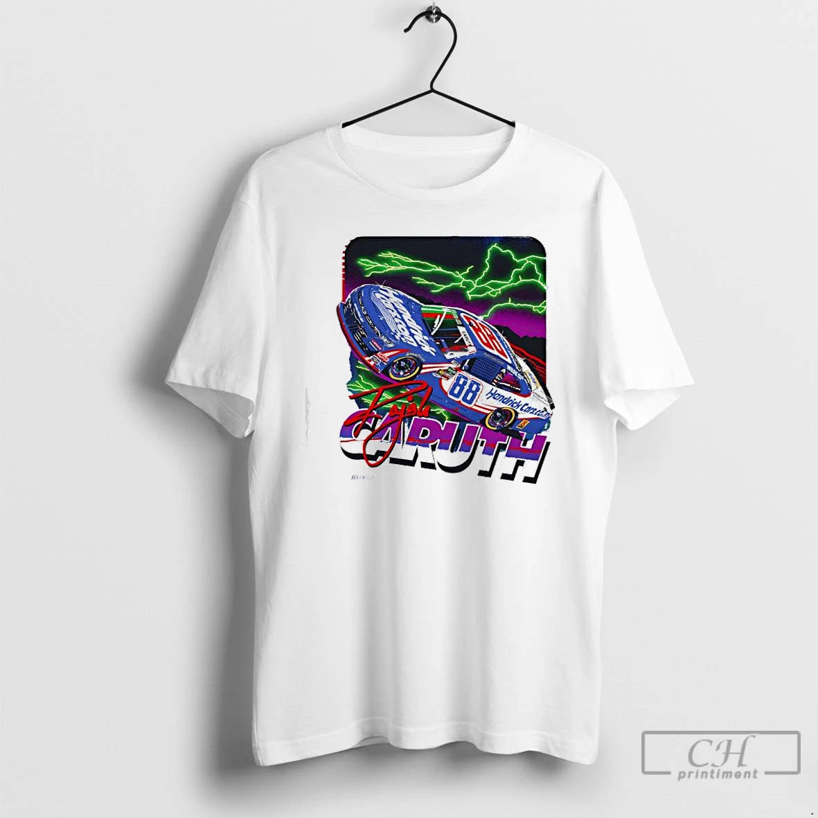Classic Rajah Caruth Hendrick Cars 88nascar Race Signature T-Shirts, Hoodie, Sweatshirt | PopFlextees.com