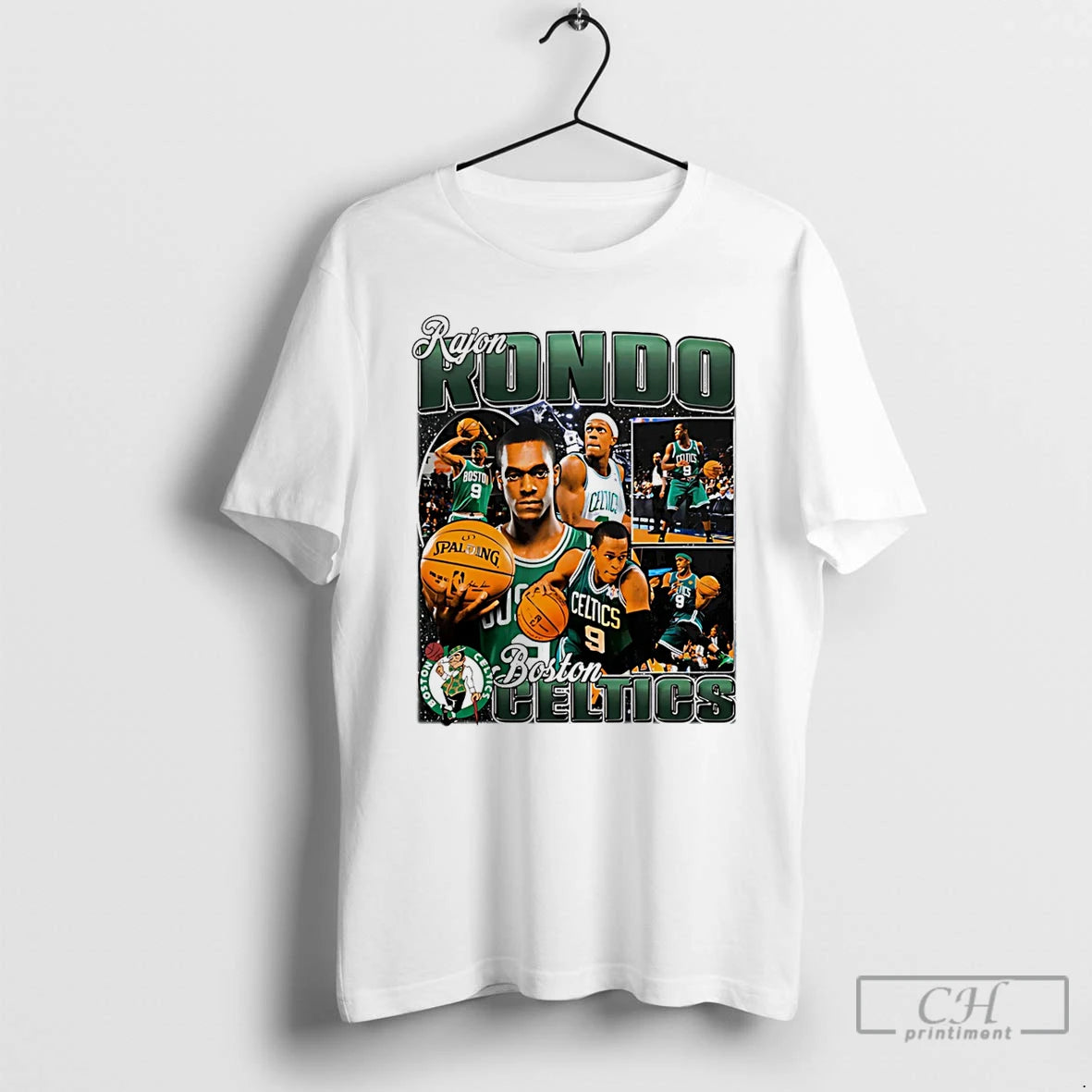 Classic Rajon Rondo Boston Celtics Player Collage T-Shirts, Hoodie, Sweatshirt | PopFlextees.com