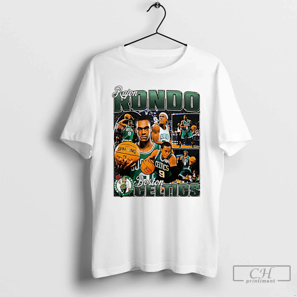 Classic Rajon Rondo Boston Celtics Player Collage T-Shirts, Hoodie, Sweatshirt