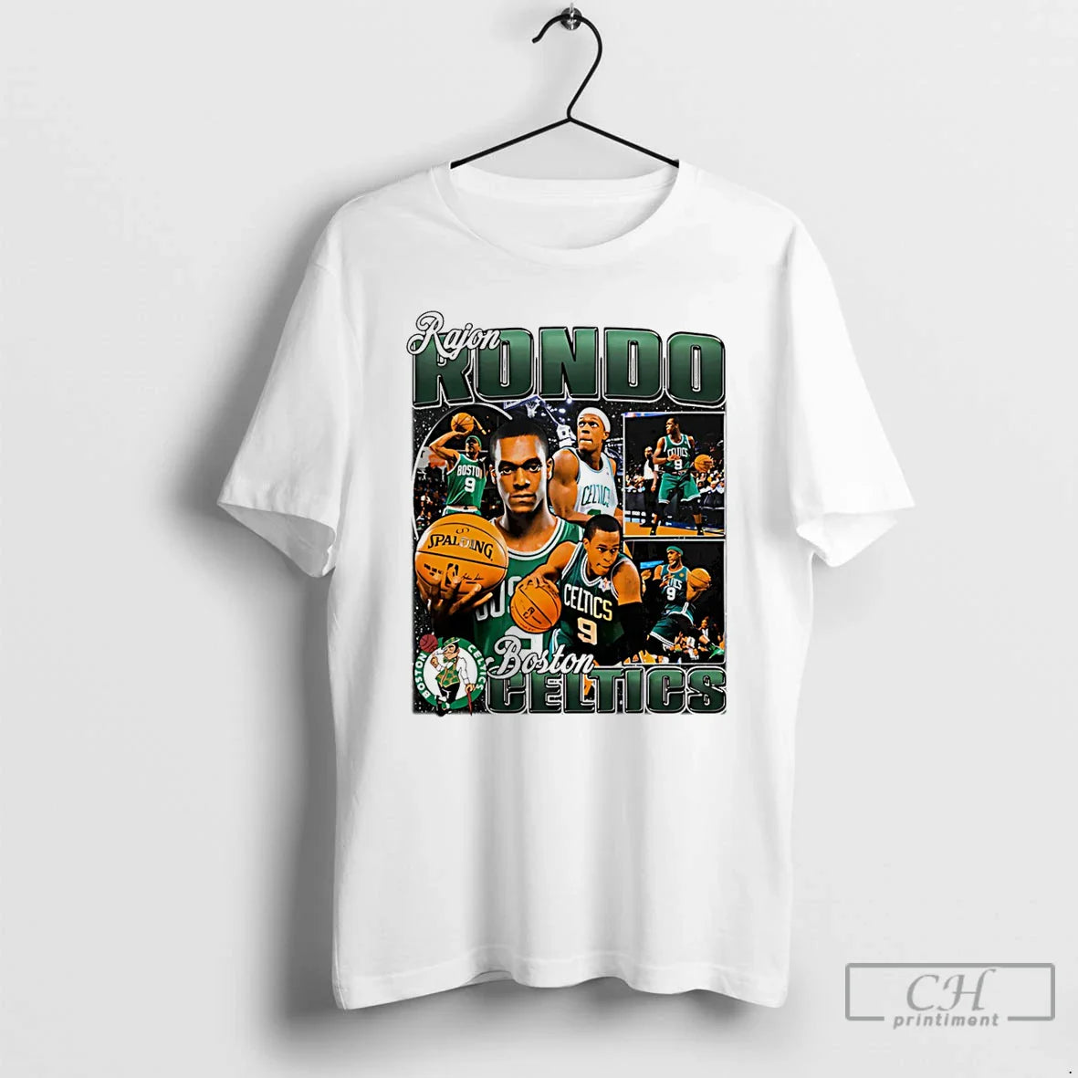 Classic Rajon Rondo Boston Celtics Player Collage T-Shirts, Hoodie, Sweatshirt