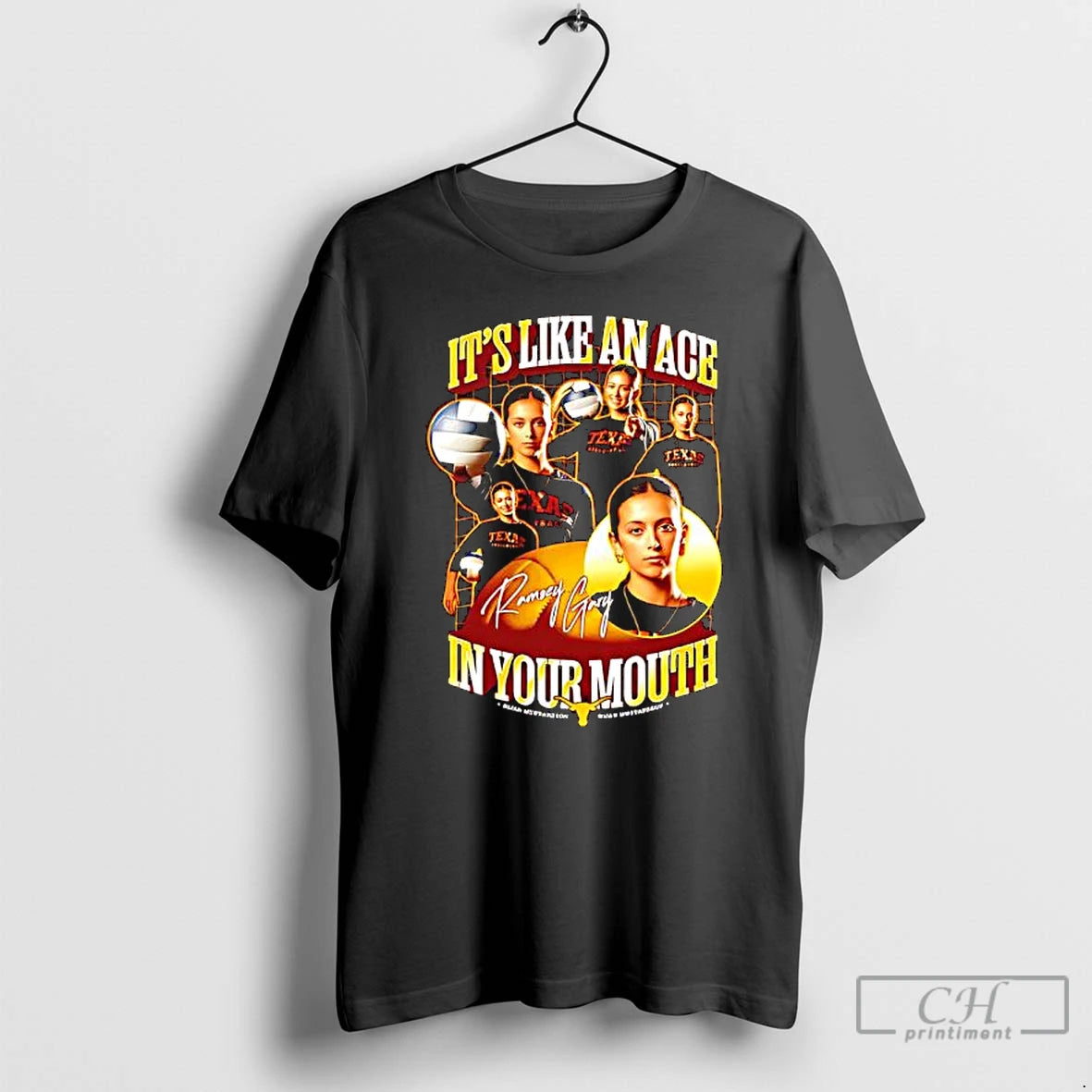 Classic Ramsey Gary Texas Volleyball Team In Your Mouth Siganture T-Shirts, Hoodie, Sweatshirt | PopFlextees.com
