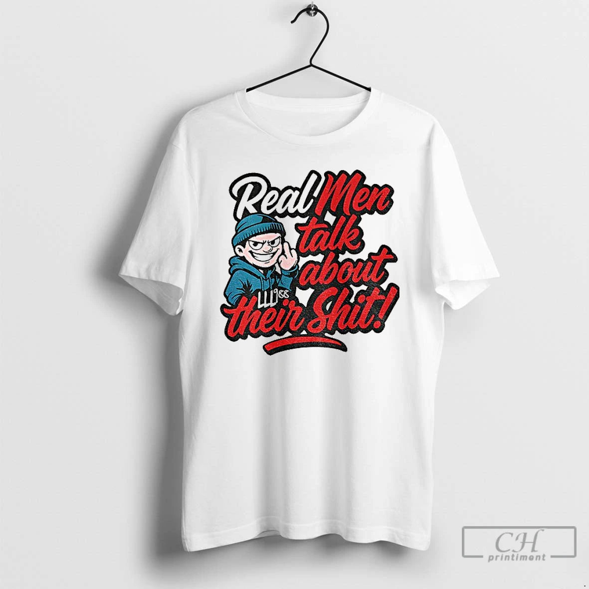 Classic Real Men Talk About Their Shit Graffiti Style T-Shirts, Hoodie, Sweatshirt | PopFlextees.com