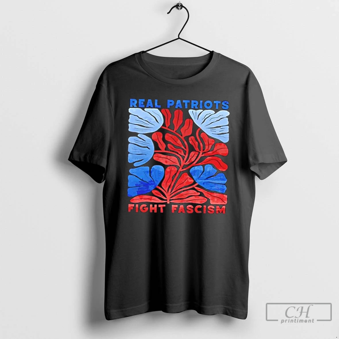 Classic Real Patriots Fight Fascism Floral T-Shirts, Hoodie, Sweatshirt