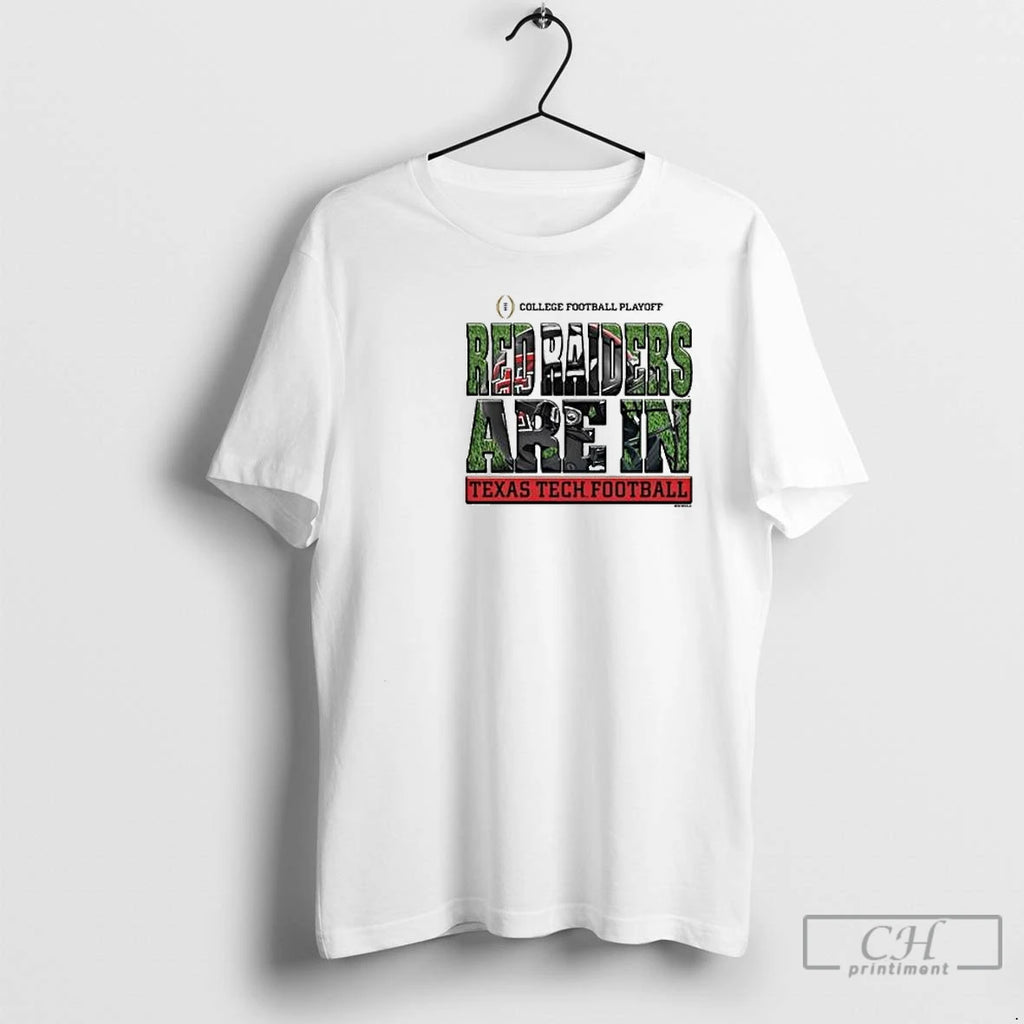 Classic Red Raiders Are In Texas Tech Red Raiders 2025 Cfp Bound Helmet Circle White T-Shirts, Hoodie, Sweatshirt