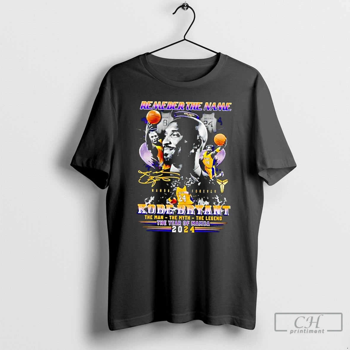 Classic Remember The Name 8 4 24 Kobe Bryant The Man The Myth The Legend T-Shirts, Hoodie, Sweatshirt | PopFlextees.com