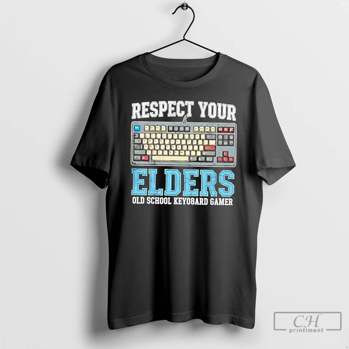 Classic Respect Your Elders Old School Keyboard Gamer T-Shirts, Hoodie, Sweatshirt