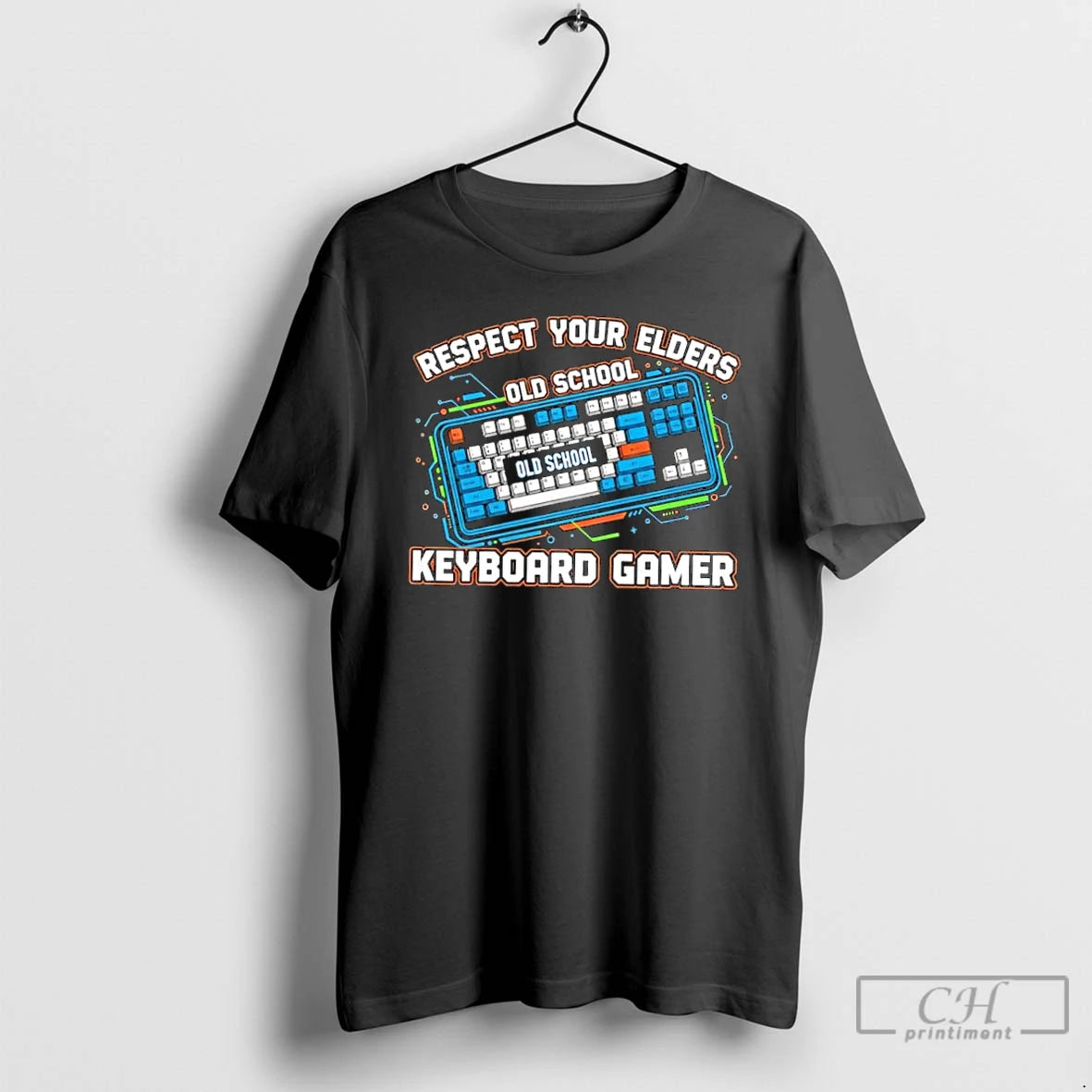 Classic Respect Your Elders Old School Keyboard Gamer T-Shirts, Hoodie, Sweatshirt