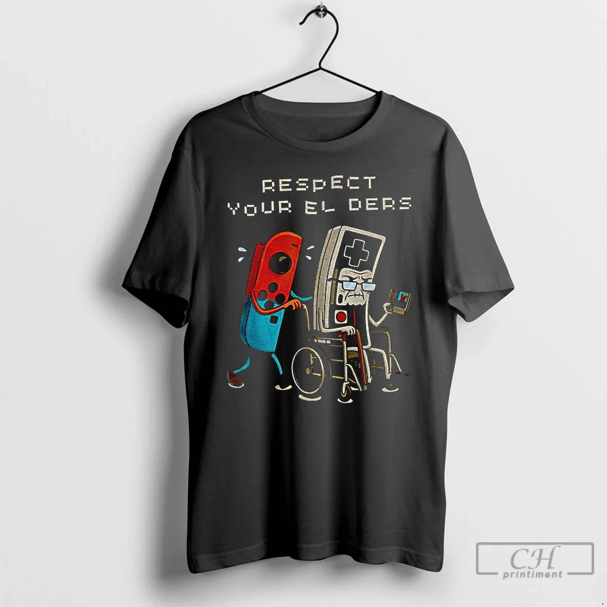 Classic Respect Your Elders Retro Gaming Funny T-Shirts, Hoodie, Sweatshirt