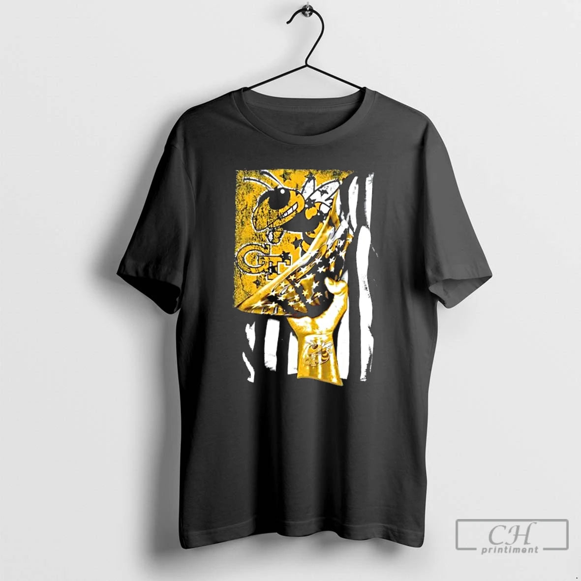 Classic Revealing The Glory Georgia Tech Yellow Jackets X Usa Flag T-Shirts, Hoodie, Sweatshirt | PopFlextees.com