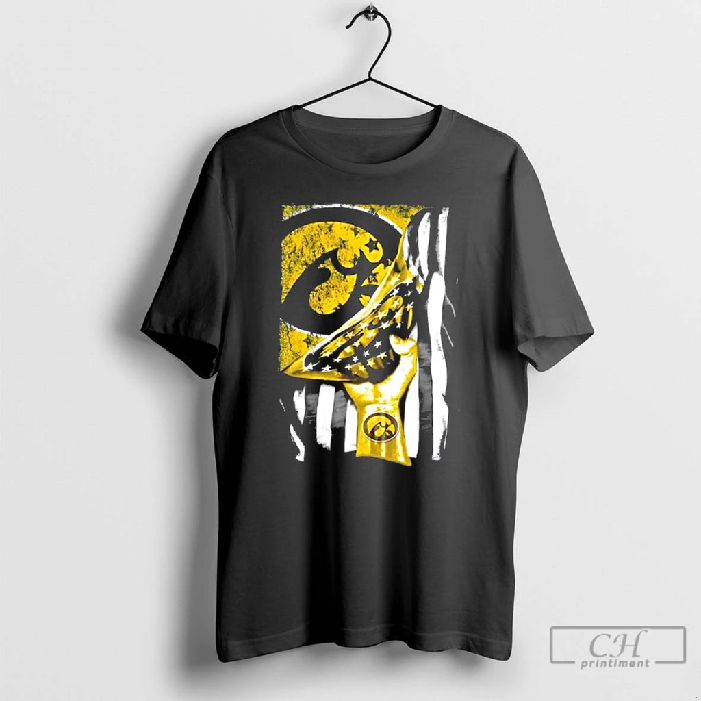 Classic Revealing The Glory Iowa Hawkeyes X Usa Flag T-Shirts, Hoodie, Sweatshirt | PopFlextees.com