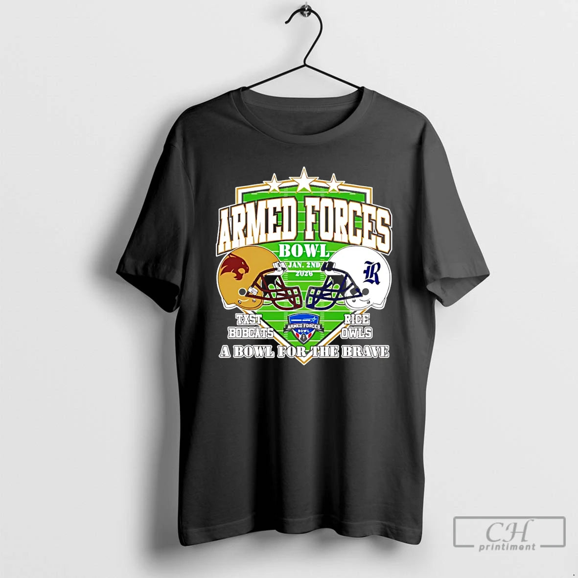 Classic Rice Owls Vs Texas State Bobcats Armed Forces Texas State Bowl T Shirts Sweater Hoodie, Sweatshirt | PopFlextees.com