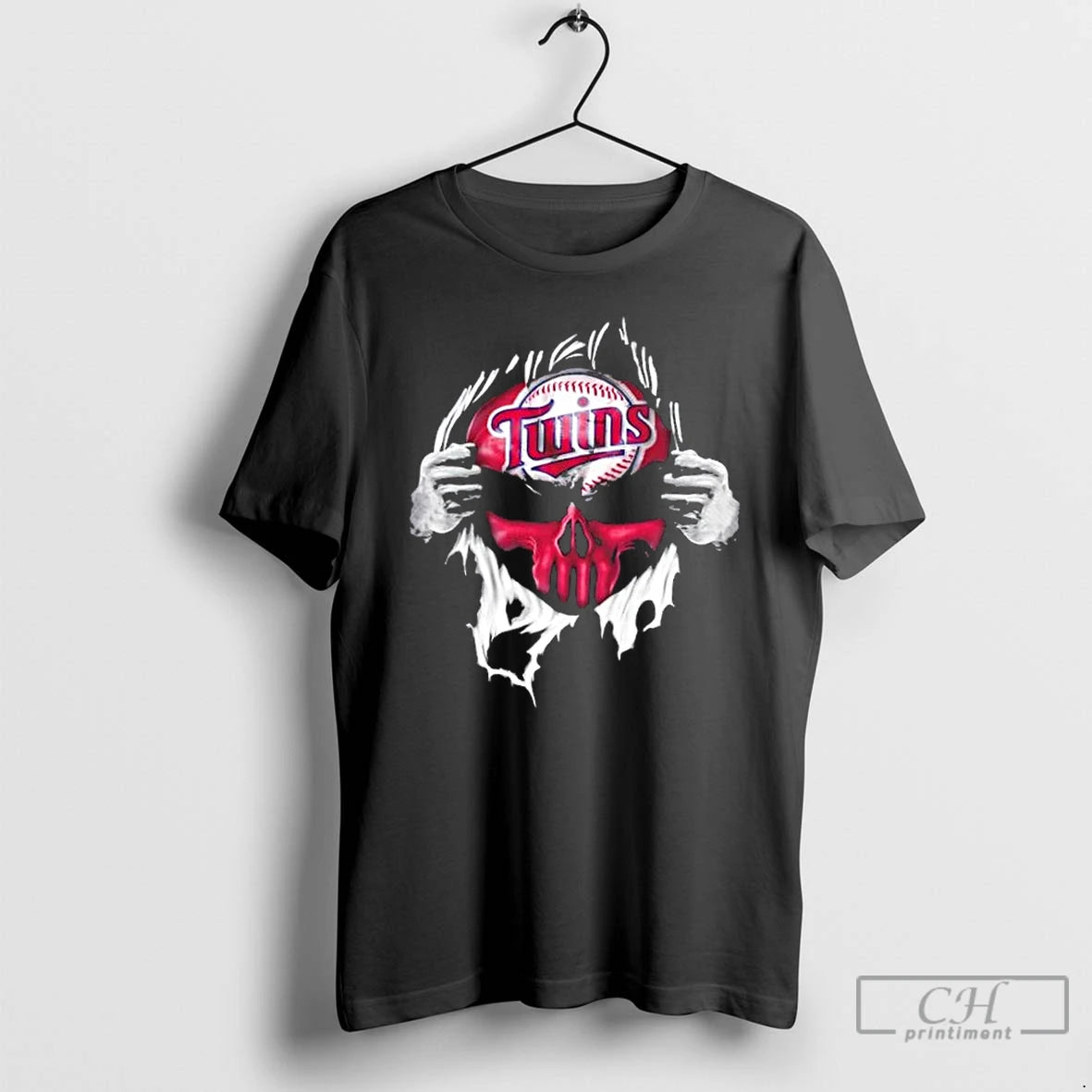 Classic Ripped From The Chest Skull Deep Minnesota Twins Till The Grave T Shirts Sweater Hoodie, Sweatshirt | PopFlextees.com