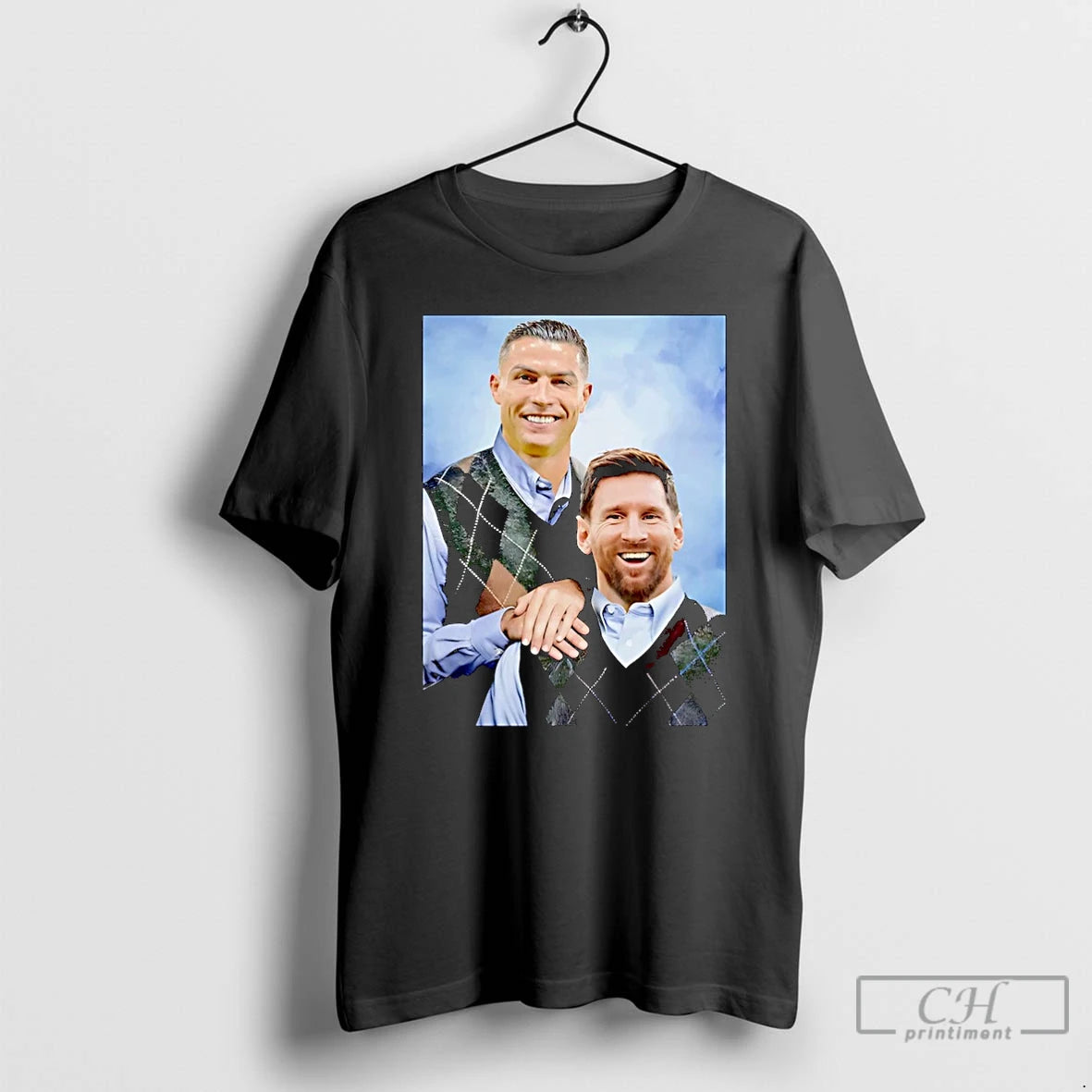 Classic Ronaldo Cr7 And Messi Step Brothers Christmas T-Shirts, Hoodie, Sweatshirt | PopFlextees.com