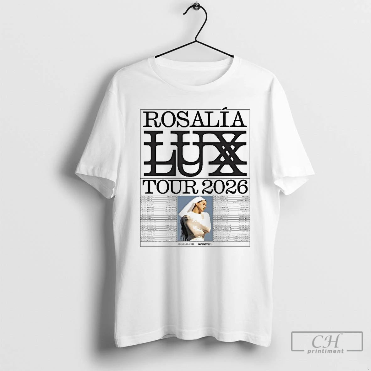 Classic Rosalia Lux Tour 2026 Europe And Uk And North American Dates T Shirts Sweater Hoodie, Sweatshirt | PopFlextees.com