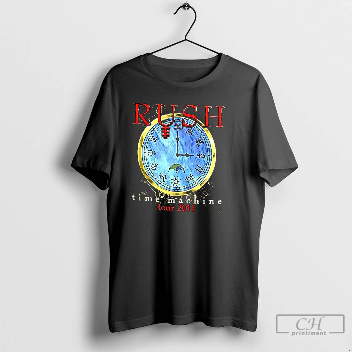 Classic Rush Time Machine Tour 2011 Clock T-Shirts, Hoodie, Sweatshirt | PopFlextees.com