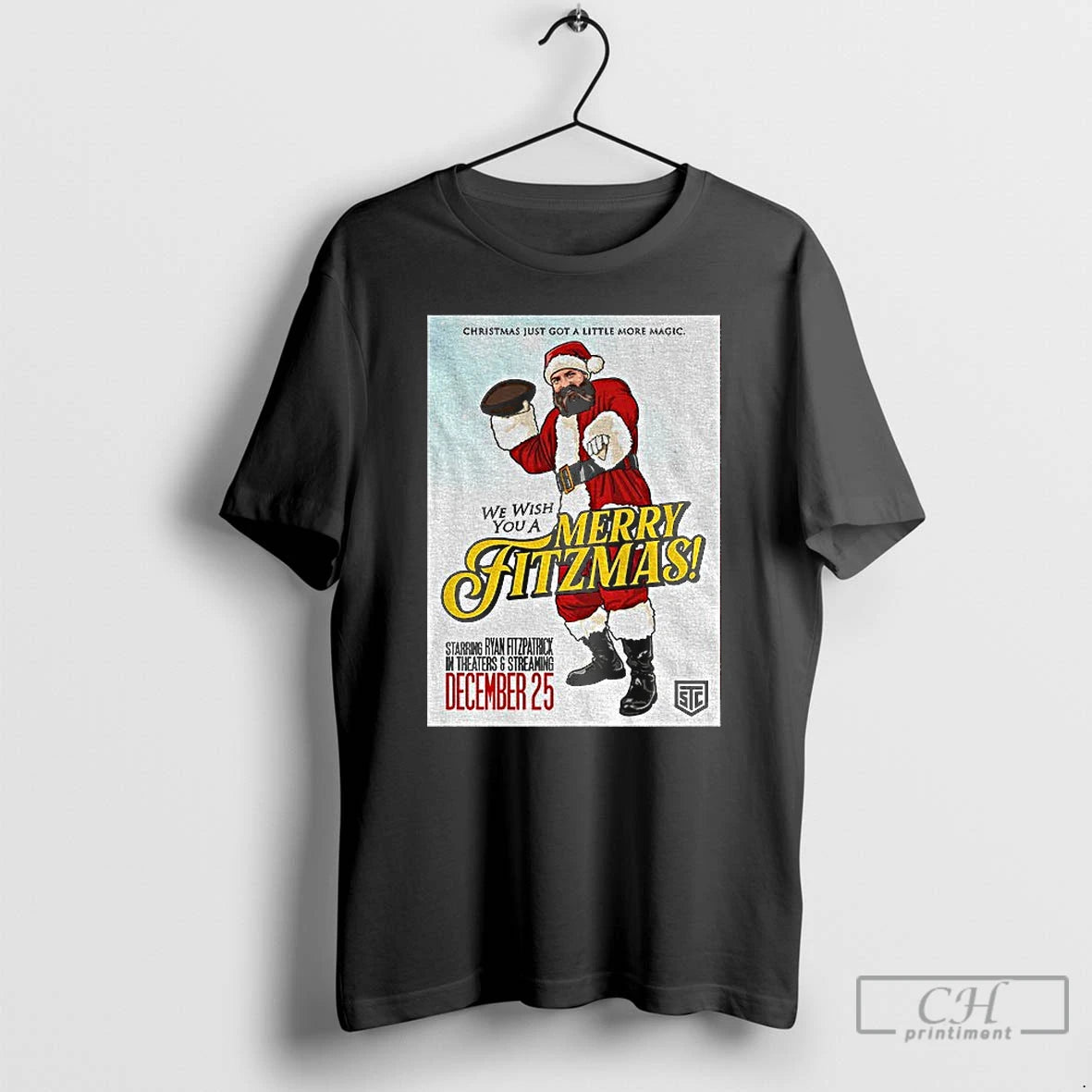 Classic Ryan Fitzpatrick We Wish You A Merry Fitzmas Movie Christmas T-Shirts, Hoodie, Sweatshirt | PopFlextees.com