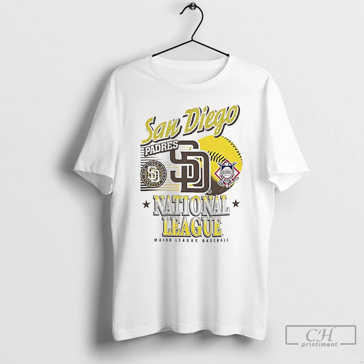 Classic San Diego Padres Mlb American National League Logo Ball Retro T-Shirts, Hoodie, Sweatshirt | PopFlextees.com