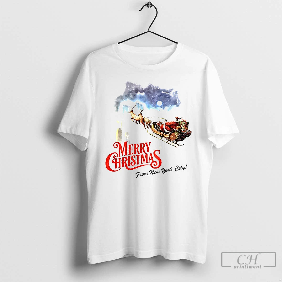 Classic Santa 9 11 Merry Christmas From New York City T-Shirts, Hoodie, Sweatshirt | PopFlextees.com