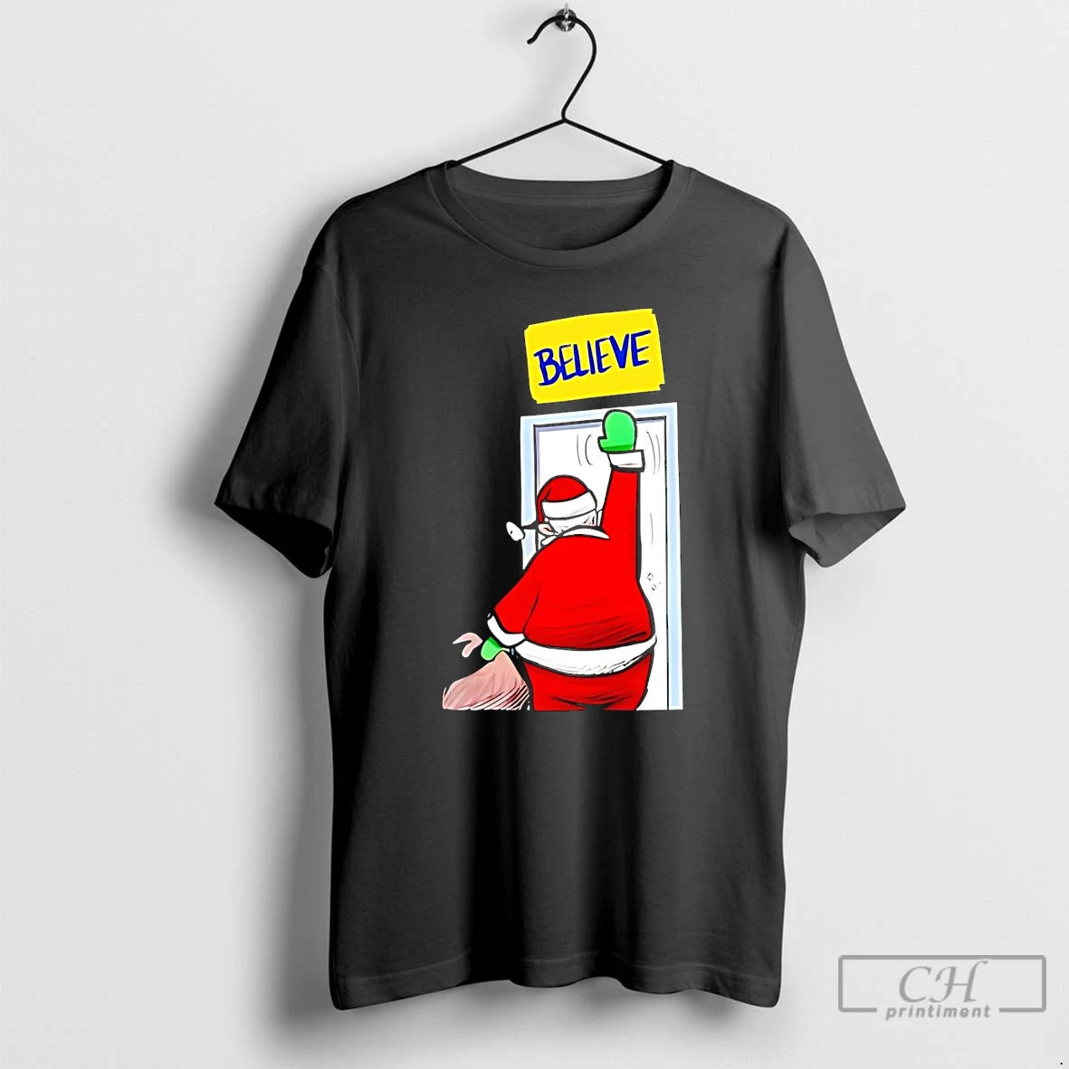 Classic Santa Christmas Gift Believe T-Shirts, Hoodie, Sweatshirt | PopFlextees.com