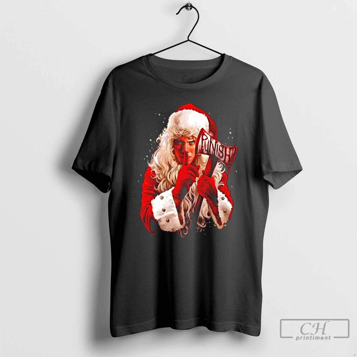 Classic Santas Watching Punish Axe Graphic T-Shirts, Hoodie, Sweatshirt | PopFlextees.com