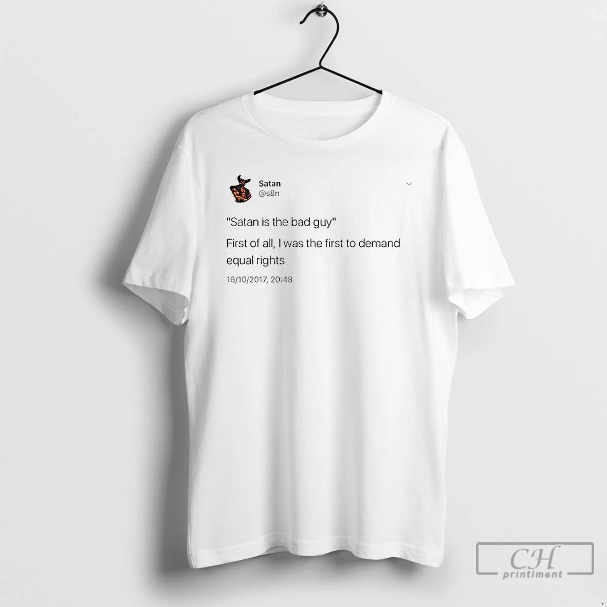 Classic Satan Is The Bad Guy First Of All T-Shirts, Hoodie, Sweatshirt | PopFlextees.com