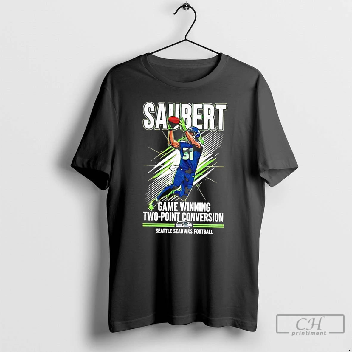 Classic Seahawks Eric Saubert Game Winning Two Point Conversion T-Shirts, Hoodie, Sweatshirt | PopFlextees.com