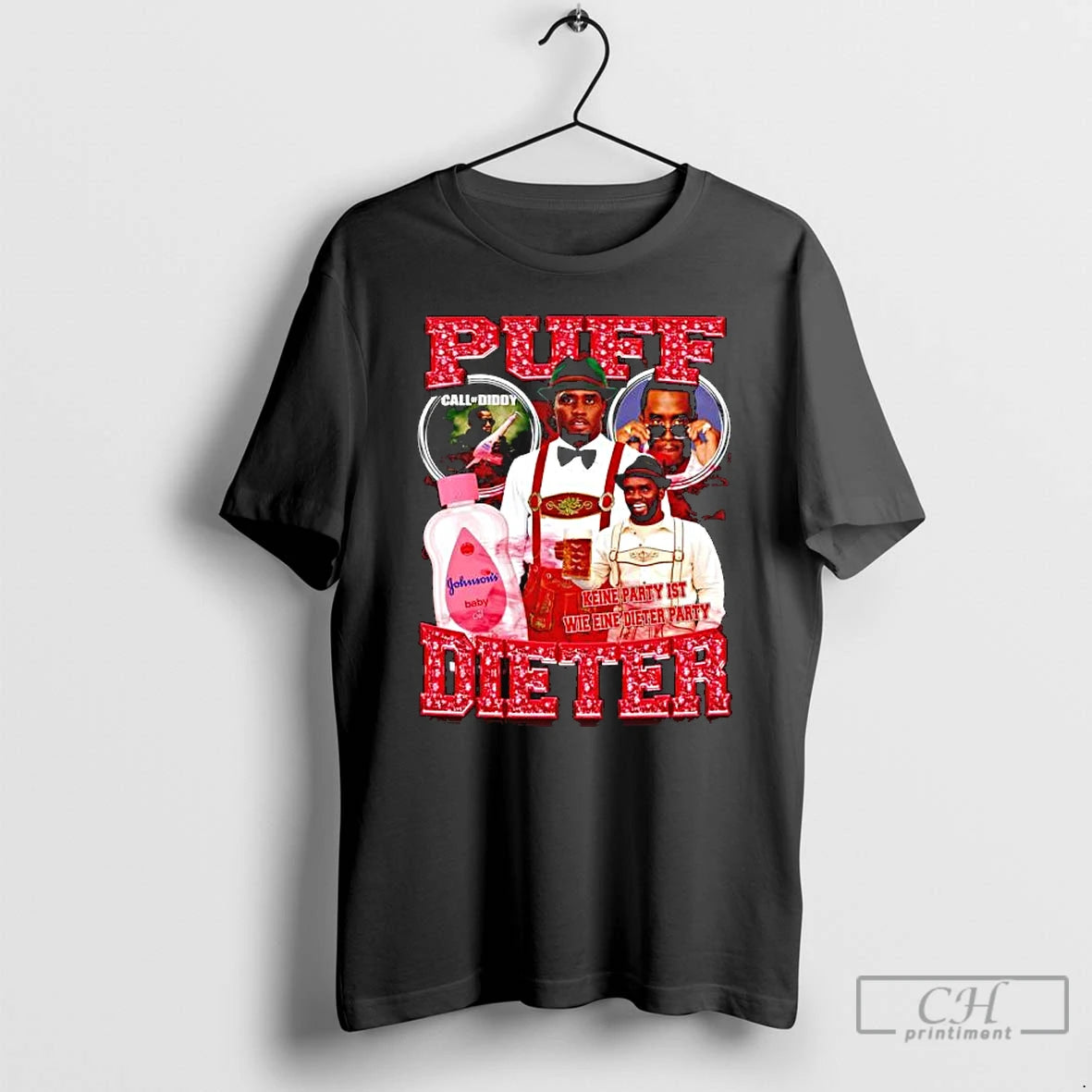 Classic Sean Combs Puff Call Of Duty Johnsons Baby Oil Keine Party Ist Wie Eine T-Shirts, Hoodie, Sweatshirt