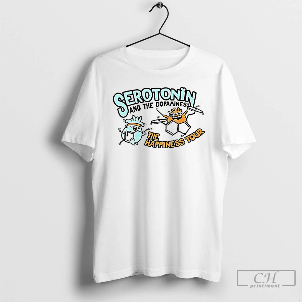 Classic Serotonin And The Dopamine The Happiness Tour T-Shirts, Hoodie, Sweatshirt | PopFlextees.com