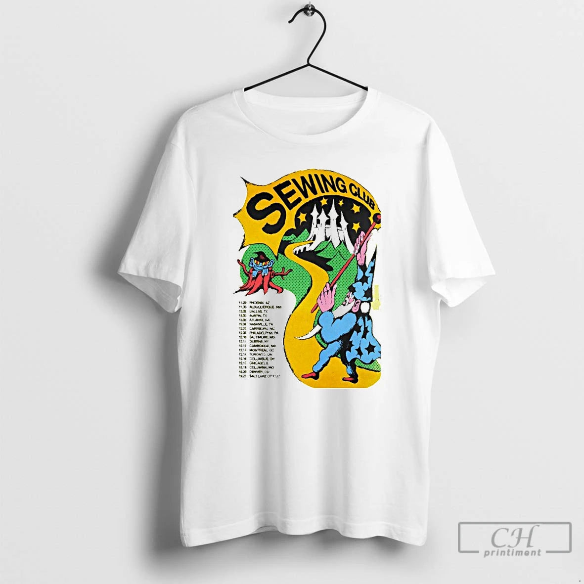 Classic Sewing Club 2025 America Tour Dates T-Shirts, Hoodie, Sweatshirt | PopFlextees.com