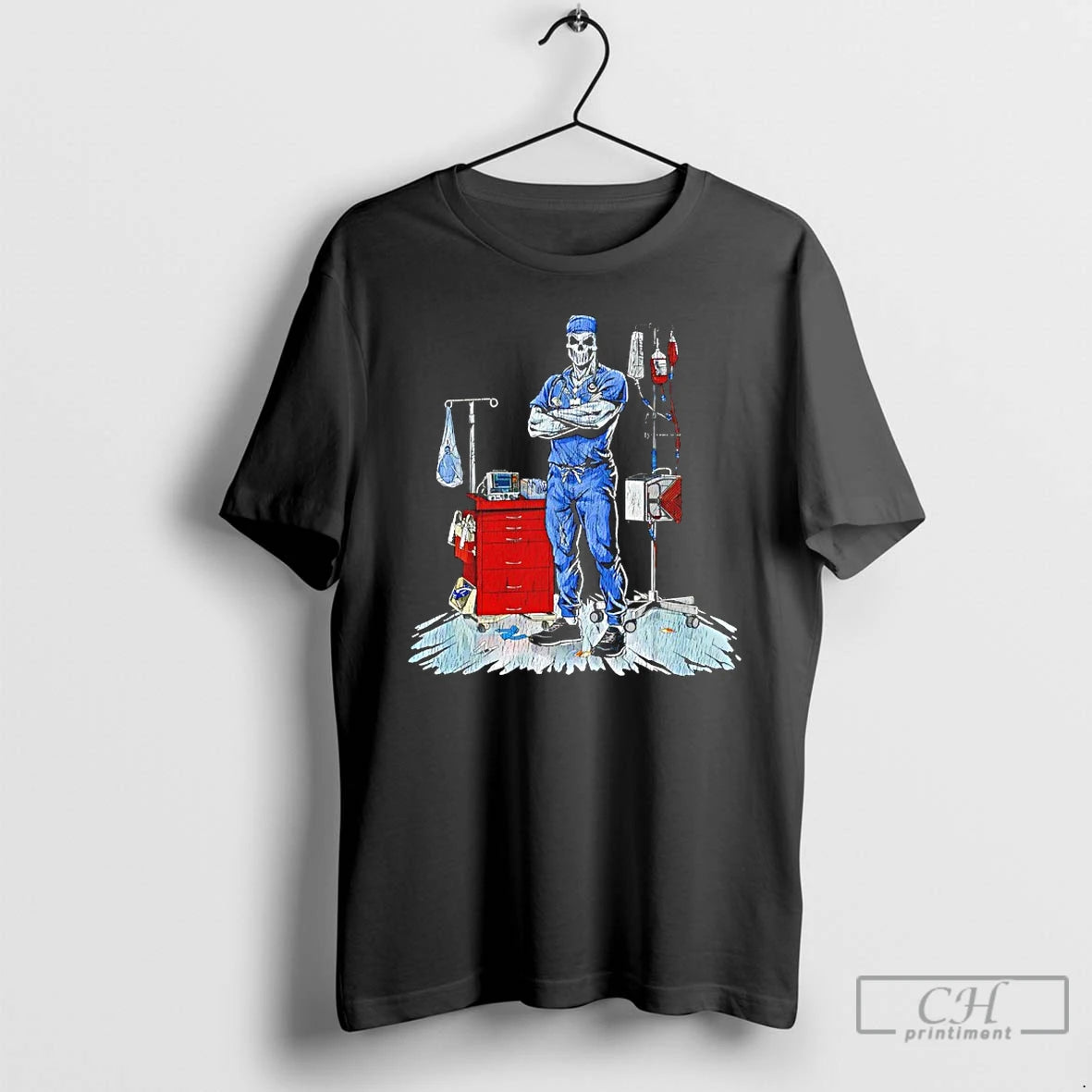 Classic Skeleton Deadside Nurse Vintage T-Shirts, Hoodie, Sweatshirt | PopFlextees.com