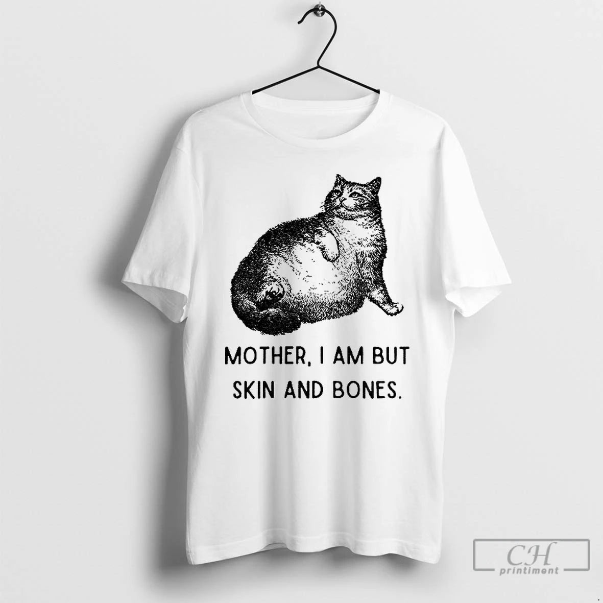 Classic Skin And Bones Cat Mother I Am But Skin And Bones T Shirts Sweater Hoodie, Sweatshirt | PopFlextees.com