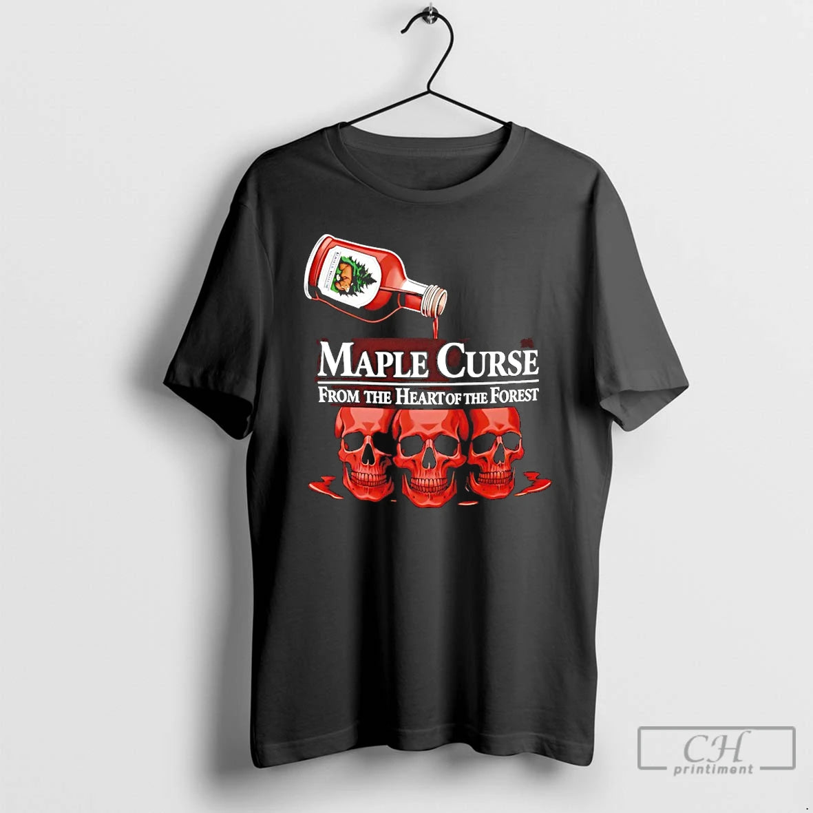 Classic Skulls Maple Curse From The Heart Of The Forest Graphic T-Shirts, Hoodie, Sweatshirt | PopFlextees.com