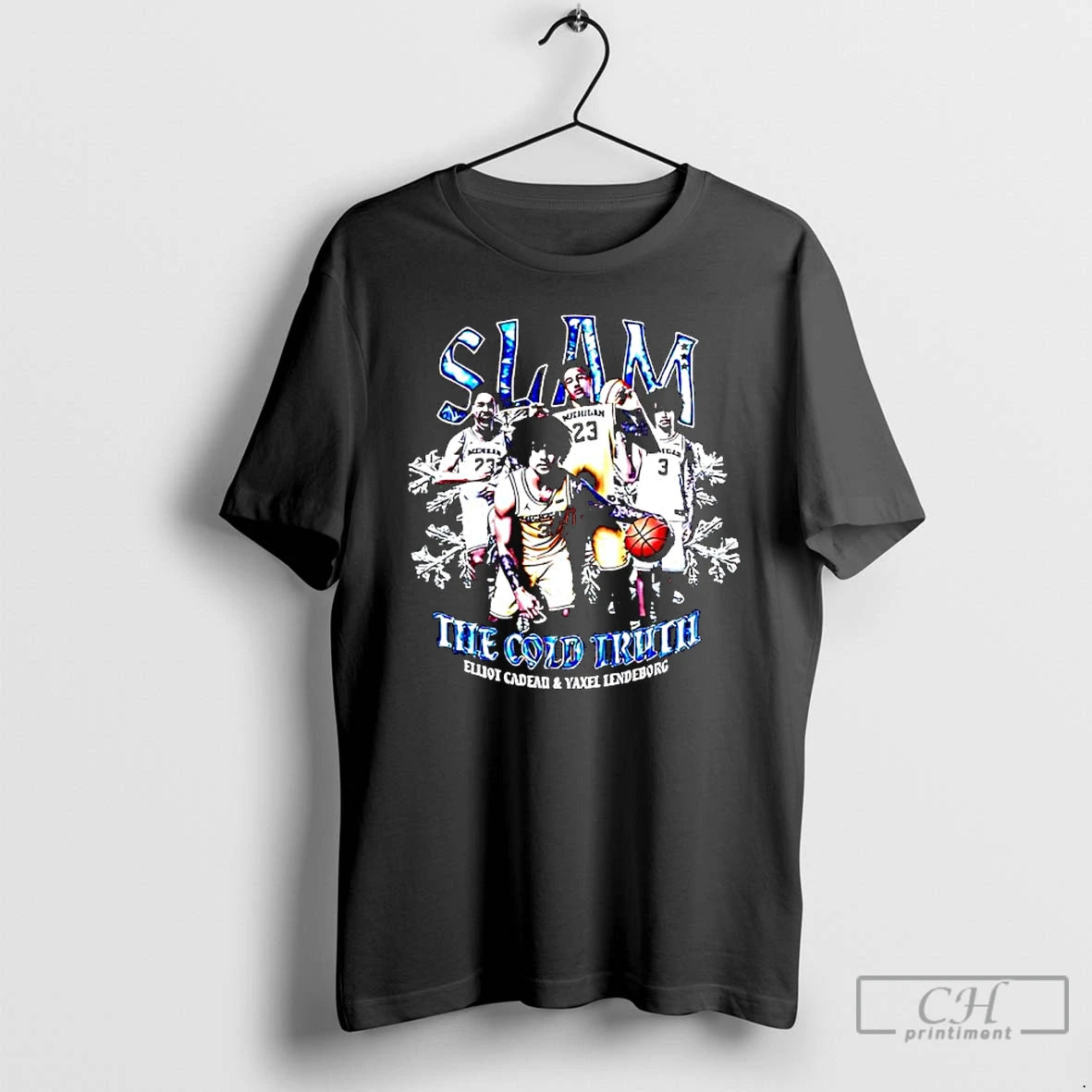 Classic Slam The Cold Truth Elliot Cadeau Yaxel Lendeborg Michigan Jersey T-Shirts, Hoodie, Sweatshirt | PopFlextees.com