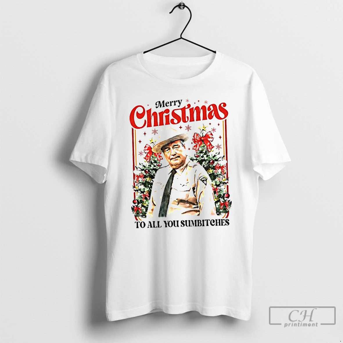 Classic Smokey And The Bandit Funny Merry Christmas Too All You Sumbitches 2025 T Shirts Hoodie, Sweatshirt | PopFlextees.com