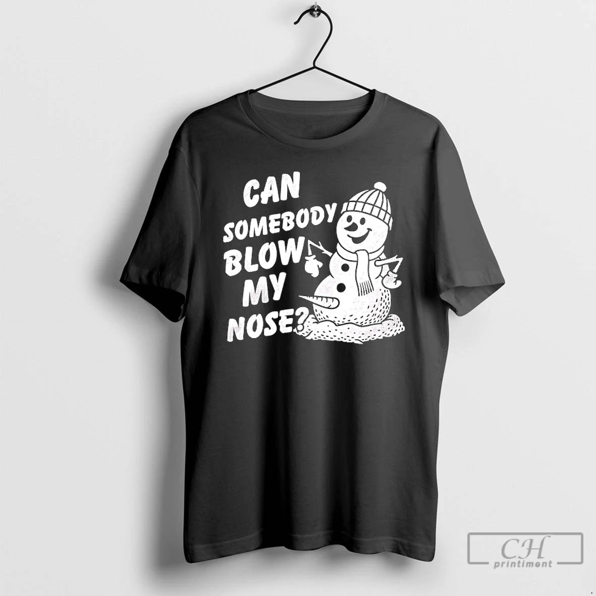 Classic Snowman Can Somebody Blow My Nose Merry Christmas T-Shirts, Hoodie, Sweatshirt | PopFlextees.com