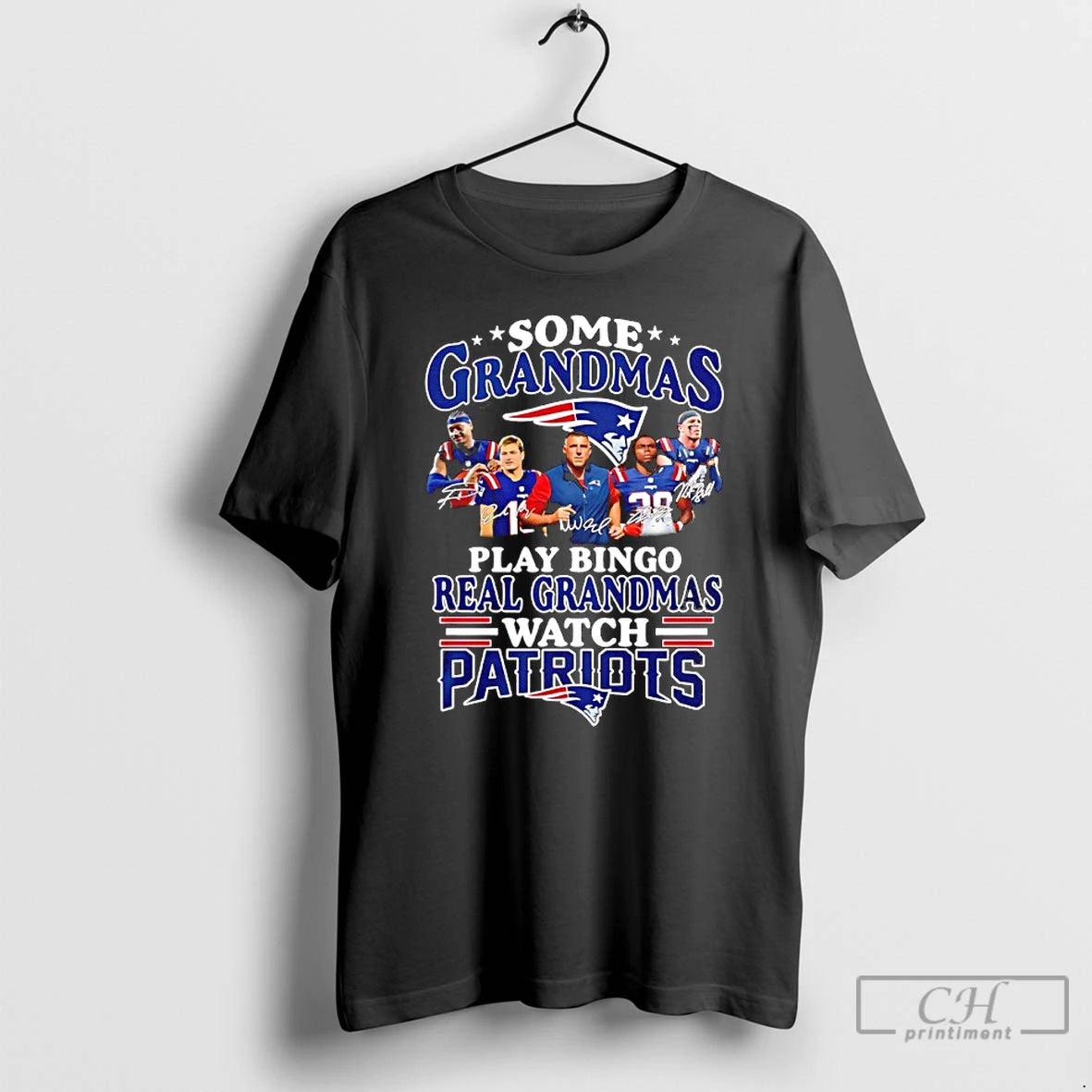 Classic Some Grandmas Play Bingo Real Grandmas Patriots T-Shirts, Hoodie, Sweatshirt | PopFlextees.com