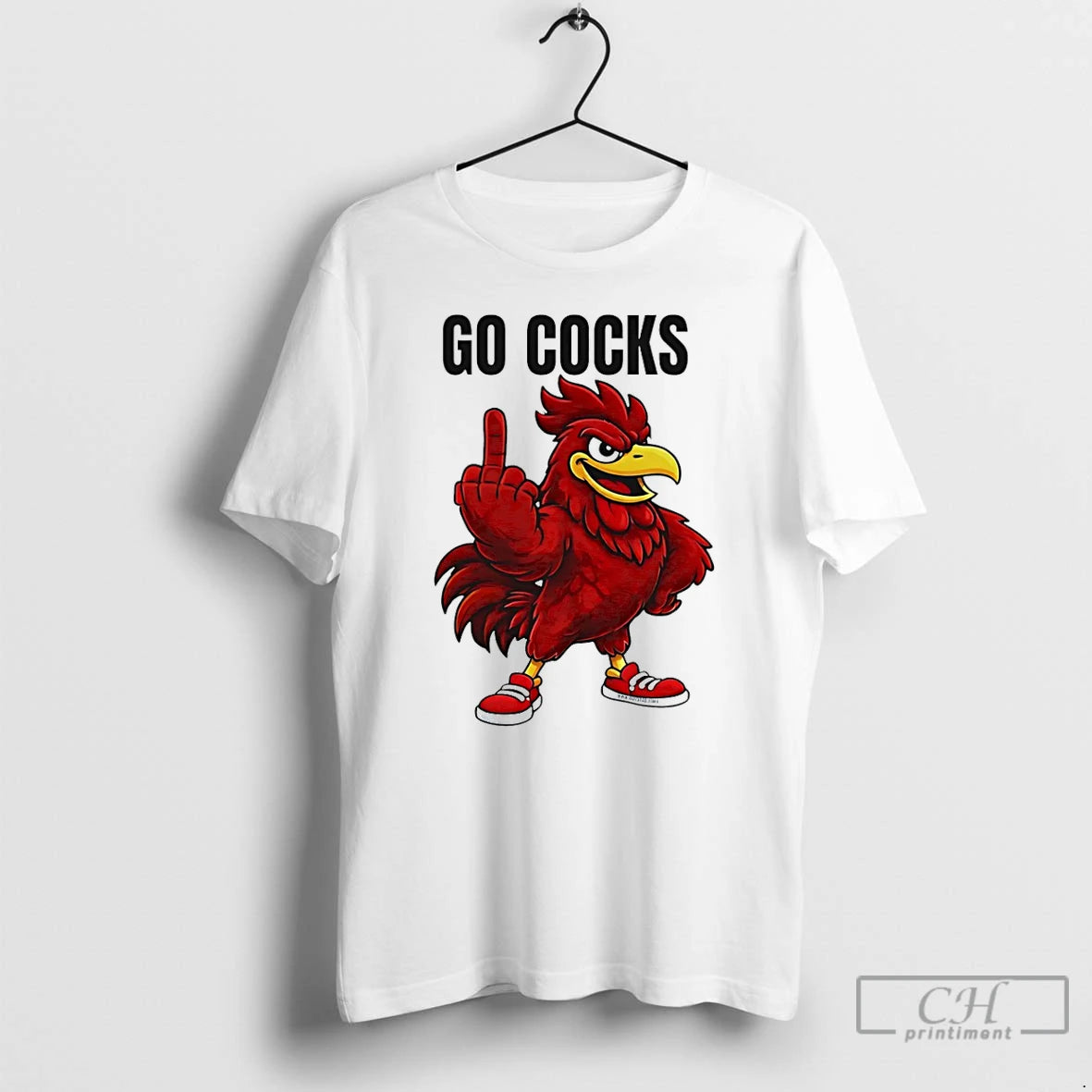 Classic South Carolina Gamecock Middle Finger Go Cocks Mascot T-Shirts, Hoodie, Sweatshirt | PopFlextees.com