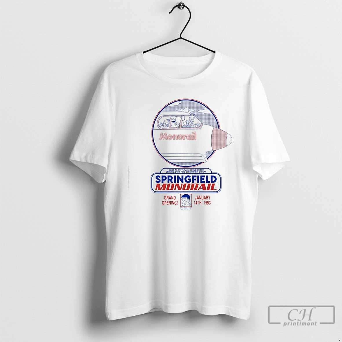 Classic Springfield Monorail Grand Poening T-Shirts, Hoodie, Sweatshirt | PopFlextees.com