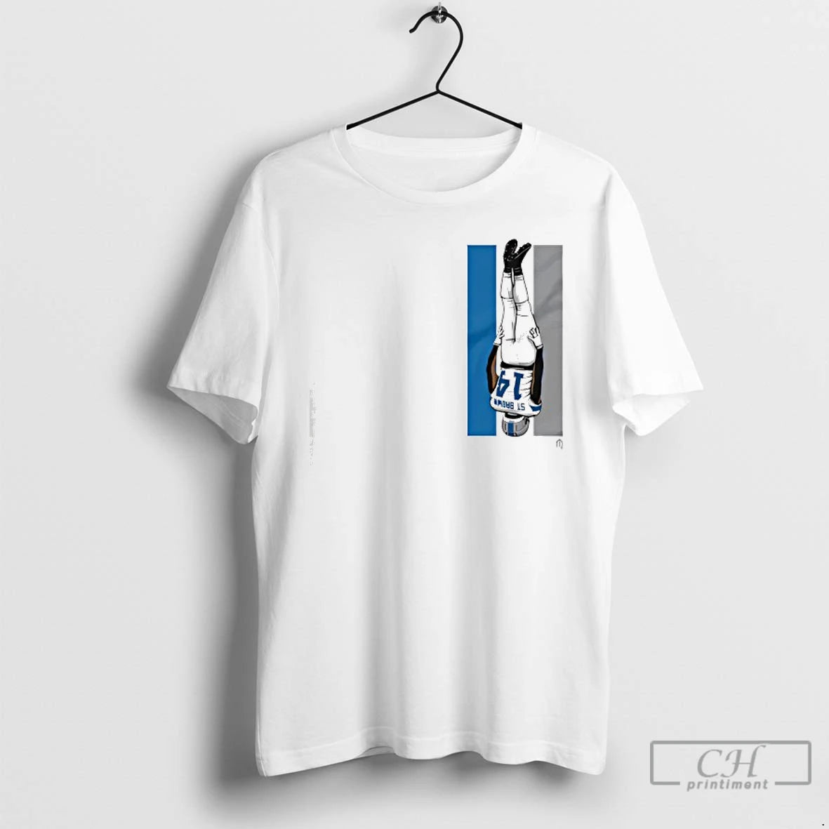 Classic St Brown Celly Racing Stripe T-Shirts, Hoodie, Sweatshirt | PopFlextees.com