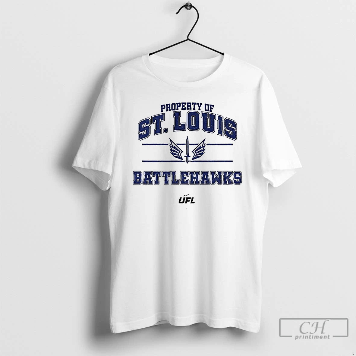 Classic St Louis Battlehawks Ufl Property Of St Louis Battlehawks T-Shirts, Hoodie, Sweatshirt | PopFlextees.com
