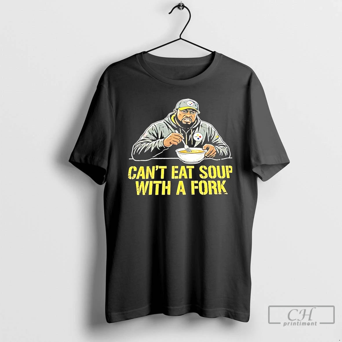 Classic Steelers Coach Mike Tomlin Cant Eat Soup With A Fork Christmas T Shirts Sweater Hoodie, Sweatshirt | PopFlextees.com