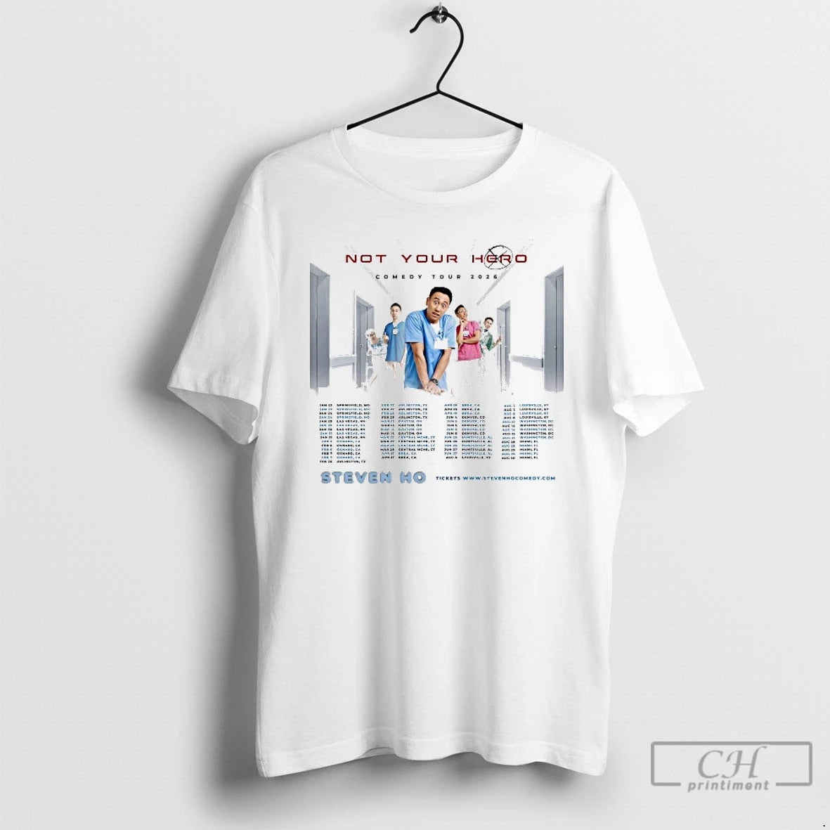 Classic Steven Ho The Not Your Hero Comedy Tour 2026 T-Shirts, Hoodie, Sweatshirt | PopFlextees.com