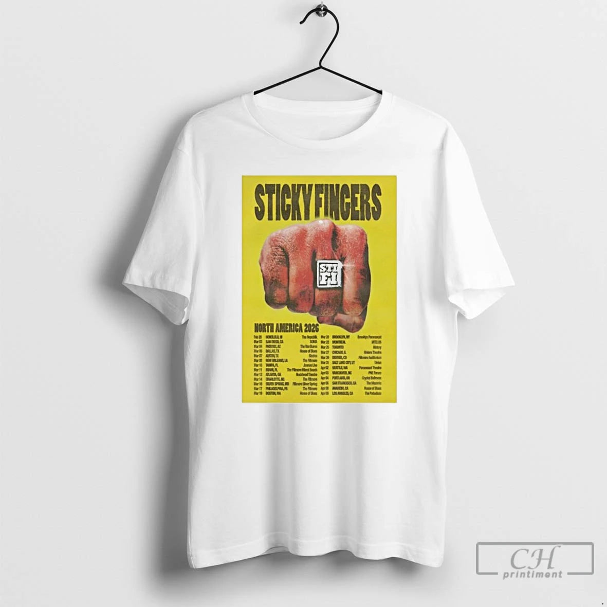 Classic Sticky Fingers North America 2026 Tour T-Shirts, Hoodie, Sweatshirt | PopFlextees.com