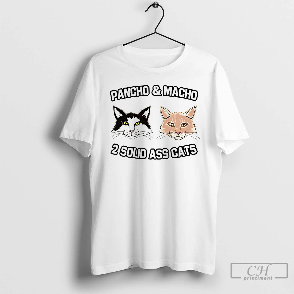 Classic Stone Colds Cat Pancho And Macho Two Solid Ass Cats T-Shirts, Hoodie, Sweatshirt | PopFlextees.com