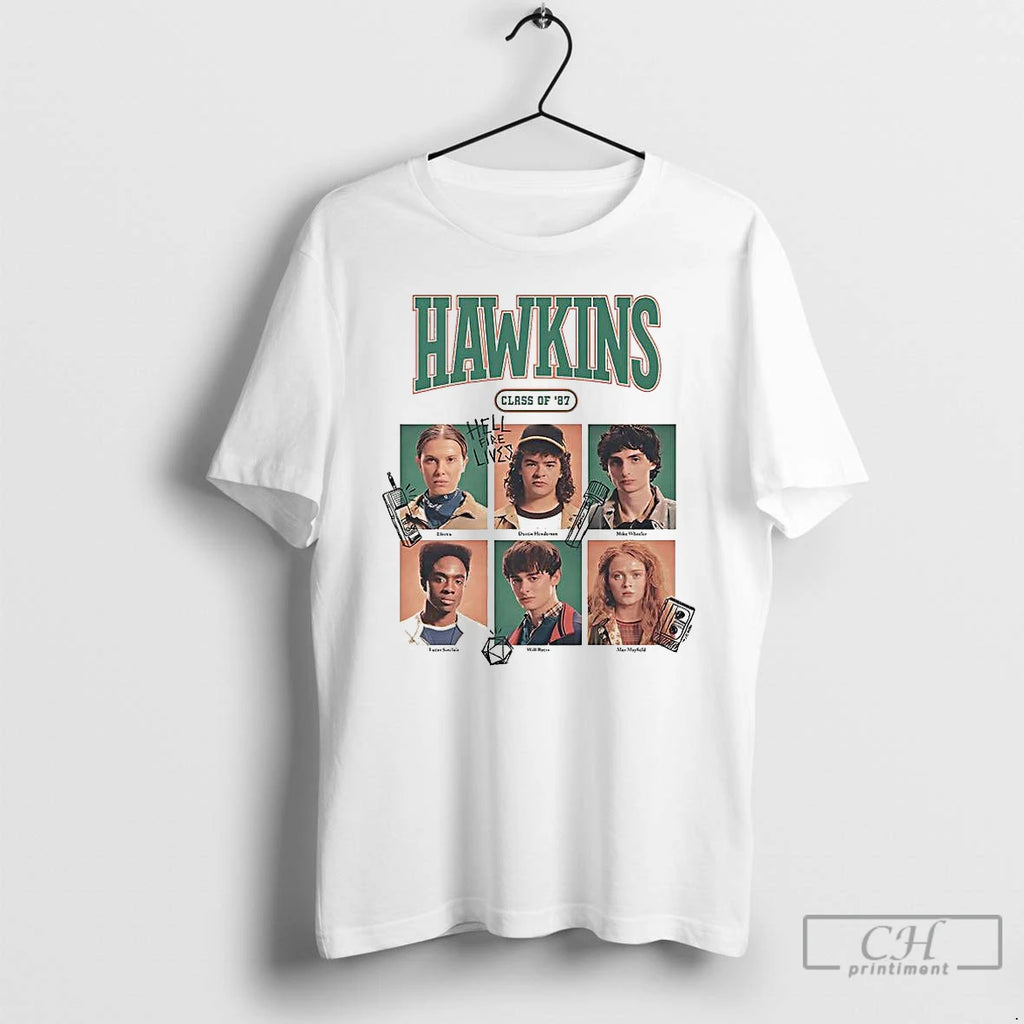 Classic Stranger Thing Hawkins High School Class Of 87 Hellfire Lives 1987 Group Tour T-Shirts, Hoodie, Sweatshirt